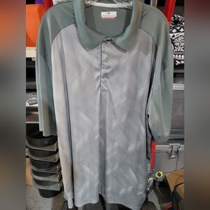 Grand Slam Men's Gray Patterned Polo Shirt